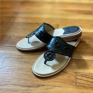Jack Rogers - Jack Flat Sandal Black Size 7.5M